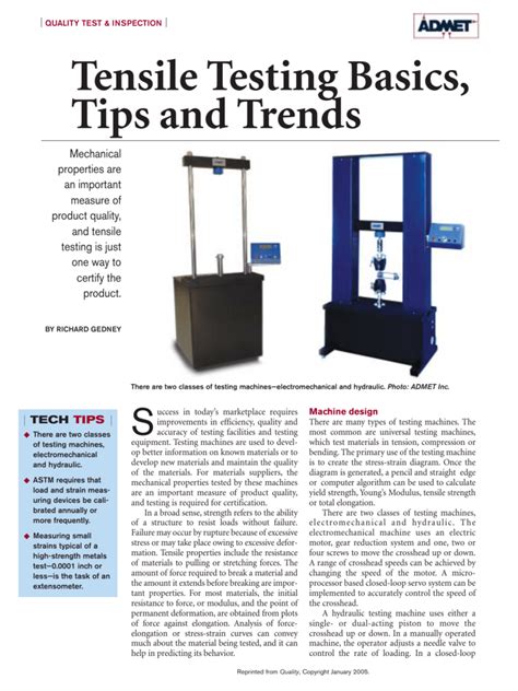 Tensile Strength Tester advice|tensile strength rm chart.